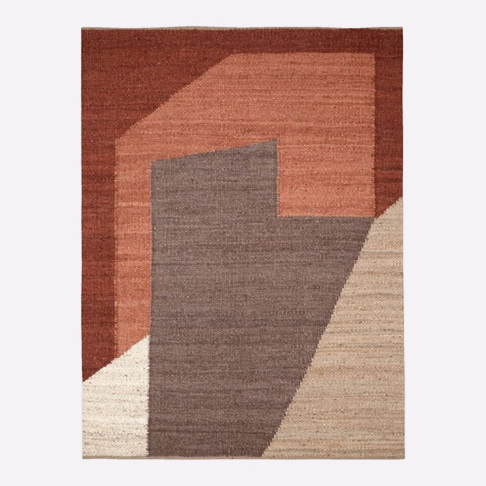 Angled Modern Form Jute Rug West Elm Australia